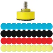 10/30Pcs 1Inch Car Polishing Pad Drill Sponge Buffing Pad Kit for Car Cleaning