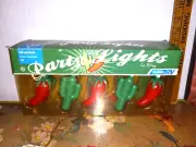 Camco RV Red Chili & Cactus 10 Pack LED 8 Foot String Party Lights #42659 New