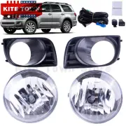One Set Fog Lights + Covers + Switch + Wiring Kit For Toyota Sequoia 2008-2017 (for: Toyota)