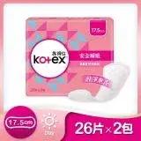 在飛比找遠傳friDay購物優惠-Kotex 靠得住安全瞬吸護墊(加長17.5cm)-無香26