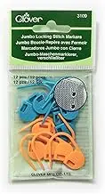 Clover CL3109 | Jumbo Locking Ring Stitch Marker | 12 Pack