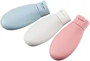 Mikinona 3pcs Refillable Shampoo and Lotion Bottle Portable Durable Hose Design for Travel Cosmetic Containers Scandinavian Colors