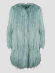 [Alabama Muse] Alabama Muse-Faux Fur Verde-Donna 42
