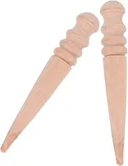 Levemolo 2pcs Mini Wooden Seeder Tool for Efficient Planting Portable Spacing Tool for Vegetables Flowers Lightweight Garden Planter for Home Balcony Use