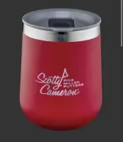 NEW! Hydro Flask Scotty Cameron Putters Pin Flag 10 Oz Wine Tumbler Snapper Red
