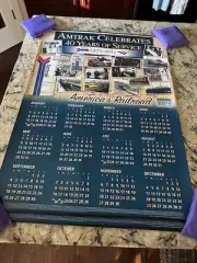 Amtrak 2011 wall calendar CELEBRATES AMTRAK’S 40th ANNIVERSARY NEW!! RARE!!