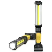 LED WORK LIGHT Portable Flashlight Magnetic Rechargeable COB with Hook WARSUN