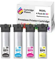 4 Pack (1BK,1C,1M,1Y) Compatible Ink for Epson 902XL for Epson Workforce Pro WF-C5290 Workforce Pro WF-C5790
