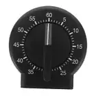 1PC Kitchen Countdown Timer Kitchen Alarm Timer Tool Black Mechanical Timer