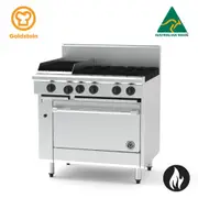 Goldstein Gas 4 Burners, 305 X 510 mm BBQ, 28" Convection Oven Electric PFC12Q428E-X