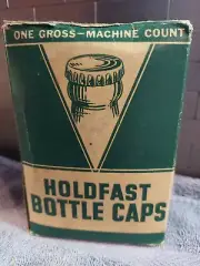 Vintage HOLDFAST Bottle Caps Bottle Crowns Green New Old Stock