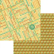 5p Graphic 45 On Boardwalk Beach Shore Jersey Die Cut Scrapbook Paper vacation