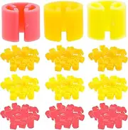 Clothing Tag Buckle Colored Tabs Light Hanger Snap on Tools Clothing Size Markers Labels Blank Number Tags Clothes Hanger Marker Blank Hanger Sizer Plastic Size Markers Ring 300pcs