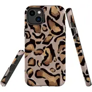 For iPhone 14 Plus Case Tough Protective Cover, Leopard Pattern