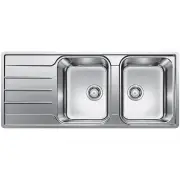 Blanco Double Bowl Sink with Drainer LEMIS8SRIFK5