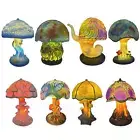 Table Lamp Stained Resin Plant Series Bohemian Resin Mushroom Night Lights Decor