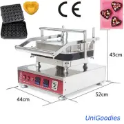 Egg Tarte Pie Waffle Machine Maker Automatic Commercial Dessert 30 Heart Shell