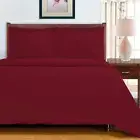 700 Thread Count Solid Breathable Plush Soft Duvet Cover & Pillow Sham Bed Set