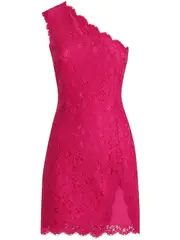 [Dolce & Gabbana] Dolce & Gabbana-Abito Corto Con Pizzo A Fiori-Donna 42 IT