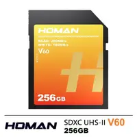 在飛比找momo購物網優惠-【Homan】SDXC UHS-II V60 256GB 記