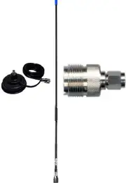 OPEK MAGNETIC MOUNT BASE+4.5DB UHF RADIO ANTENNA WHIP 570MM KIT FOR CARS 4WD ETC