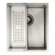 IAG Deluxe Inset / Undermount 1 Bowl Stainless Sink + Accessories SKT4SC
