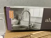 Allen + Roth Tolland Touchless Stainless Steel Kitchen Faucet & Soap Dispenser