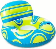 Inflatable Pool Float Lounger River Tube Floating Chair Sofa Big Backrest Blow Up Floaties Lake Raft Lounge Handle Cup LWX