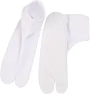 [BESTYASH] Two-toed Socks Lined Ankle Elastic Tabi Socks Bunion Shoes Rattle Neon Slouch Socks Socks Mens Fleece Original Corrector Liner Toesocks Grippy Boot White Chemical Fiber