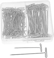 NUOBESTY 150pcs Shape Blocking Pins for Sewing Knitting and Craft Projects Durable Pushpins Organized Storage Box for and Use