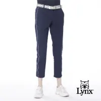 在飛比找momo購物網優惠-【Lynx Golf】korea女款隱形拉鍊口袋兩側白條設計