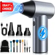 Compressed Air Duster 300,000RPM Portable Electric Air Blower Cordless Rechargea