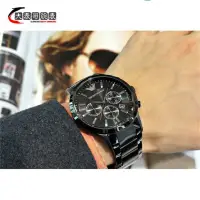 在飛比找蝦皮購物優惠-ARMANI AR2453 經典款式 黑色款式 三眼手表《紐