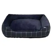 Lexi & Me Bolster Dog Bed French Navy Large/Extra Large