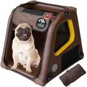 Collapsible Portable Soft Dog Crate-Inflatable Dog Travel Crate for Extra Sma...