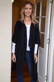 Viscose Draped Cardigan--GOR-103074M1