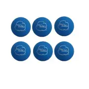 6pk Sky Bounce Rubber HandBalls Ratchet Ball Fetch Dog Toy Ball Blue Color