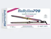 BaByliss Pro Iridescent Nano Titanium Prima 3100 Ionic Flat Iron 1" Limited
