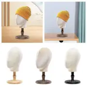 Manikin Head Model Hat Display Stand with Base Wig Storage Hanger Wig Stand for