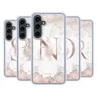 NATURE MAGICK ROSE GOLD MARBLE MONOGRAM 2 GEL CASE COMPATIBLE W/ SAMSUNG/MAGSAFE