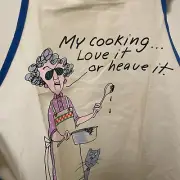 Hallmark Maxine Kitchen Apron “My Cooking.. Love It Or Heave It” Shoebox Vintage