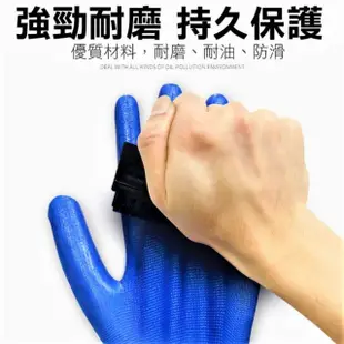 【SW】藍色 加厚耐磨 12雙/包(13針尼龍手套 丁腈手套 防滑 工作手套)