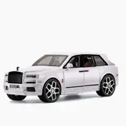 Catzon 1:20 Cullinan Alloy Car Model with Pull-Back Functionality and Sound Light Effects-White