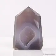 205g86mm Druzy Agate Geode Tower Point Natural Crystal Polished Quartz Healing