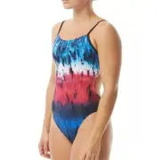 TYR Diffusion Trinity Fit One Piece Swimsuit women’s XL (36) NWT RED WHITE BLUE