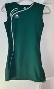 NWT Adidas Logo Climacool Womens XS Top Forest Green Sleeveless Team Performance