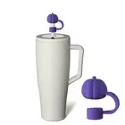 Unique Pumpkin Design Straws 30/40oz Tumbler Cup Accessories Reusable Silicone