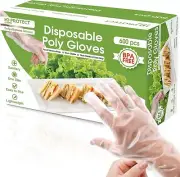 600pcs Plastic Gloves - BPA & Latex Free - Perfect Food Handling Gloves - Foo...