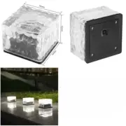 3PCs Susliving Solar Brick Light Ice Small Outdoor Garden Lamp Paver Lights