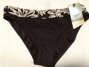*SPEEDO* WOMEN'S SIZE 14 BIKINI BOTTOM Espresso SWIMWEAR